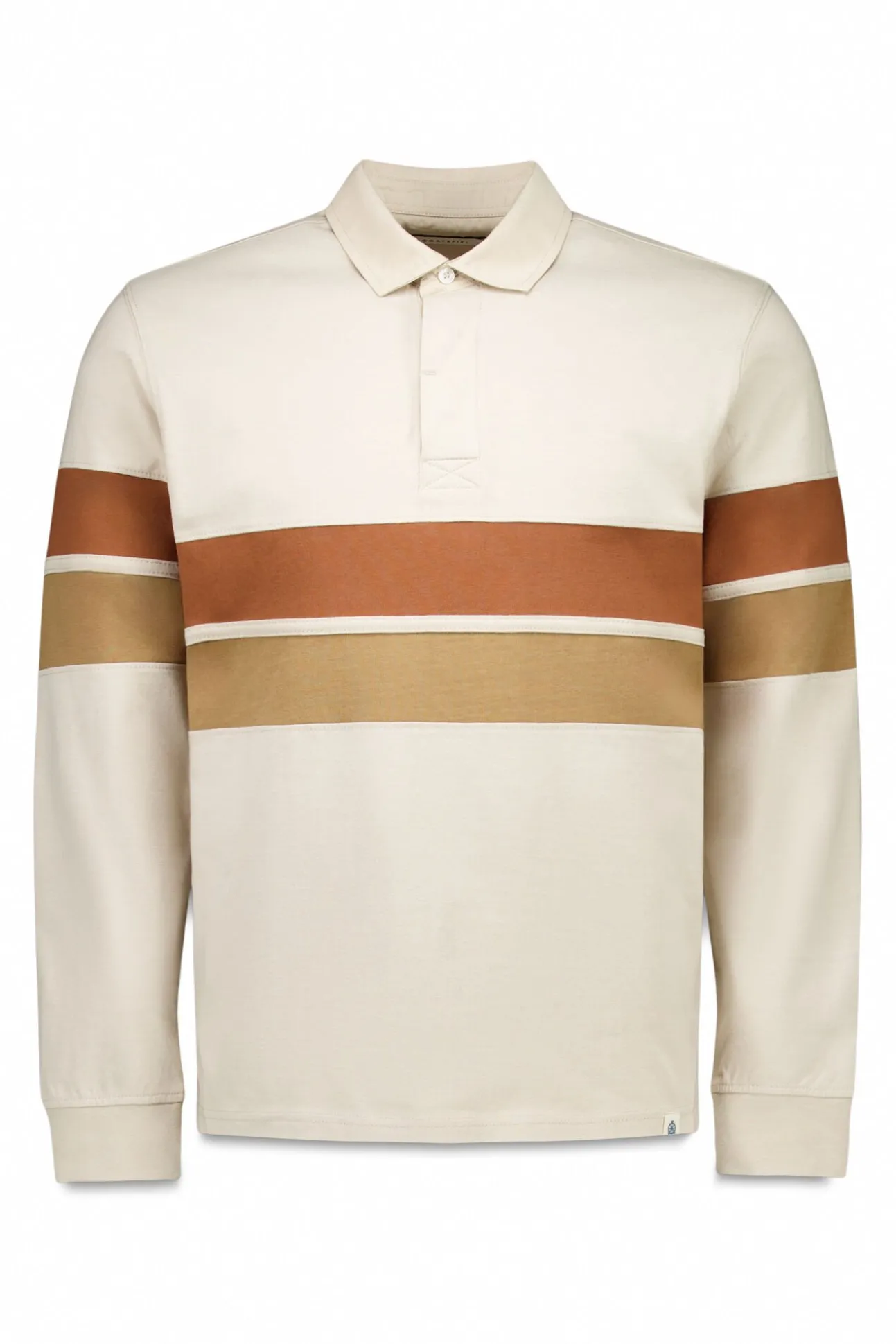 -Regular fit-Single jersey fabric-Contrasting white neck, contrasting colour blocks and button placket-By buying our cotton products, you're supporting our investment in the Better Cotton initiative. This product has been sourced using a ma
