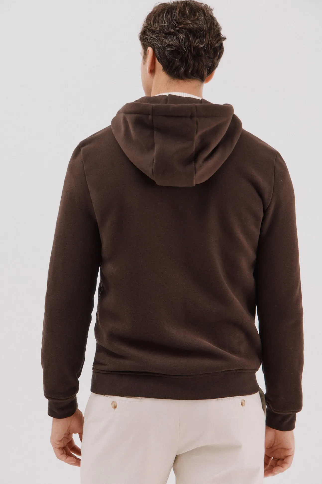 -Regular fit-Sweatshirt fabric combined with technical fabric-Front zip fastening, hood and side pockets-By purchasing our cotton products, you are supporting our investment in the Better Cotton initiative. This product has been obtained th