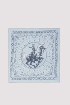 Cachecol bandana estilo cowboy com estampa de cavalo