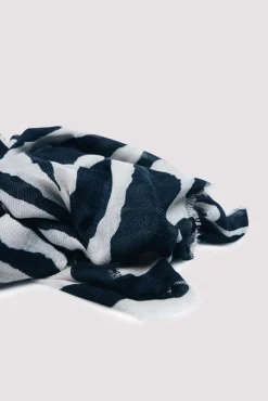 cachecol com estampado de zebra