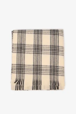 Cachecol com padrão ao xadrez tartan
