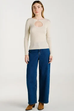Calça calça 7/8 de cintura alta