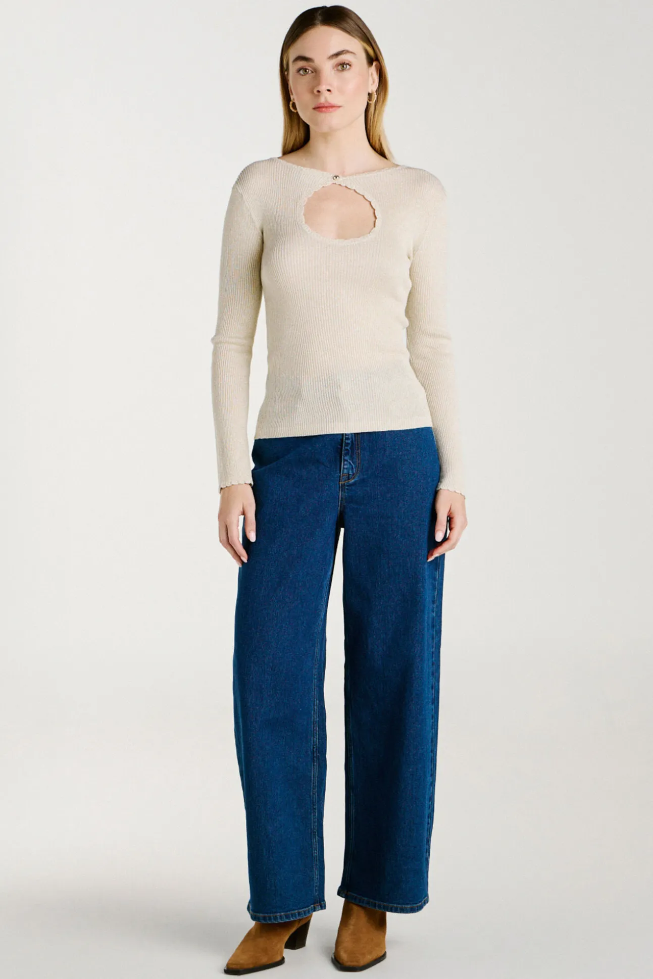 Calça calça 7/8 de cintura alta