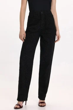 Calça calça com estampa animal