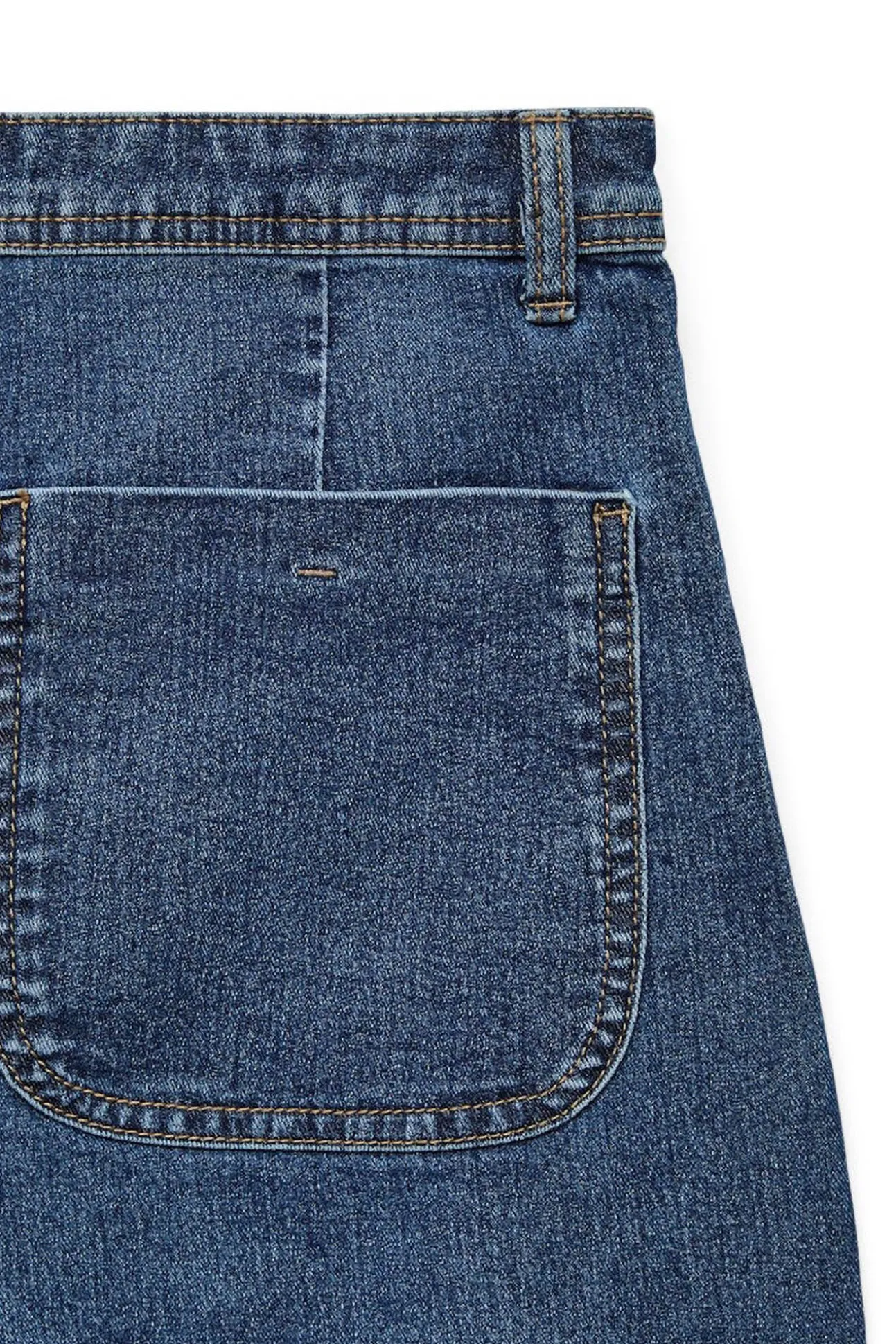 Calça calça de perna larga