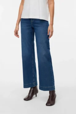 Calça calça de perna larga