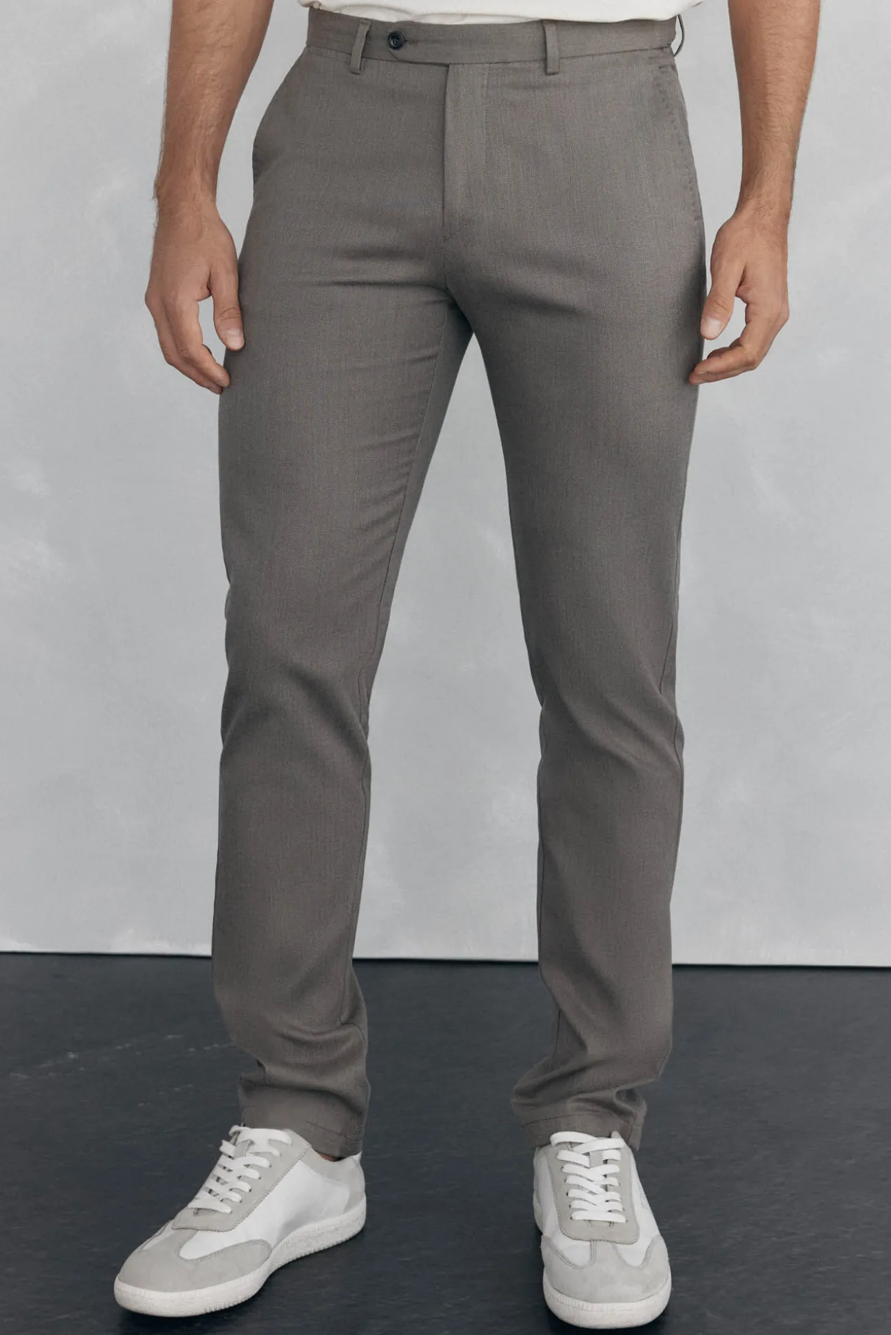Calça calças chino com estampa slim fit