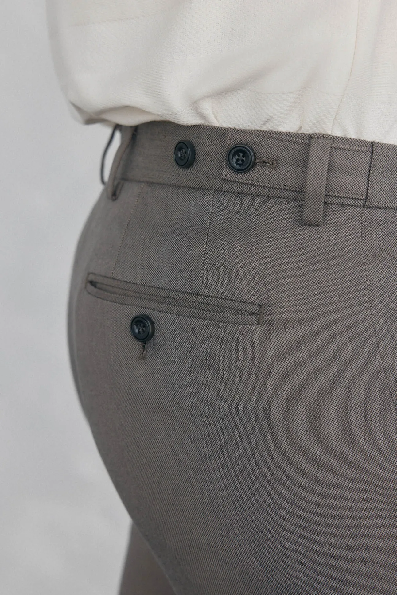 Calça calças chino com estampa slim fit