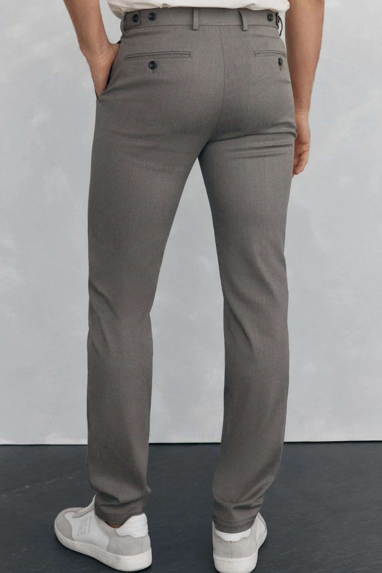 Calça calças chino com estampa slim fit