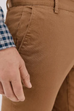 Calça calças chino com estampa slim fit