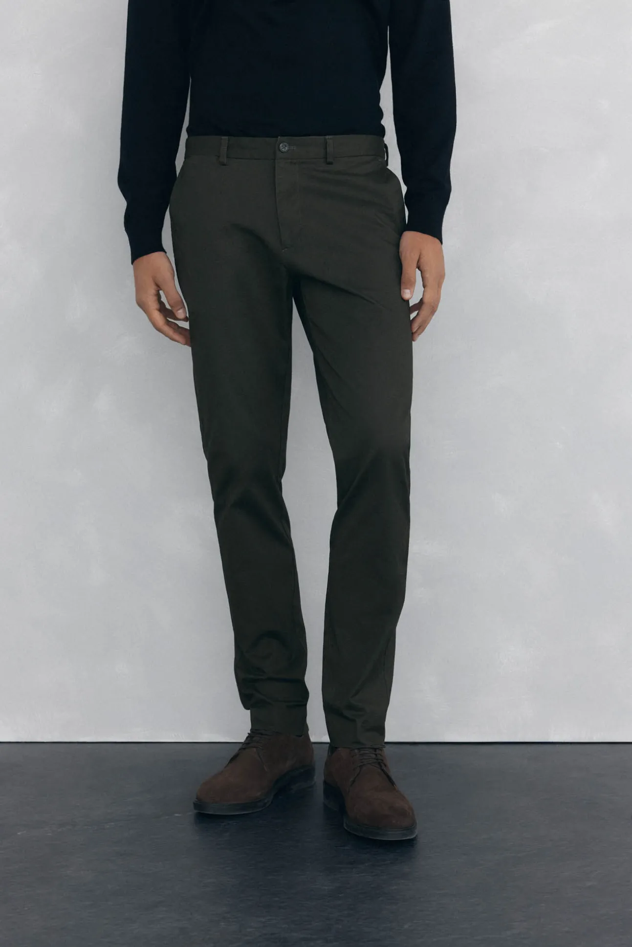 Calça calças chino com estampa slim fit