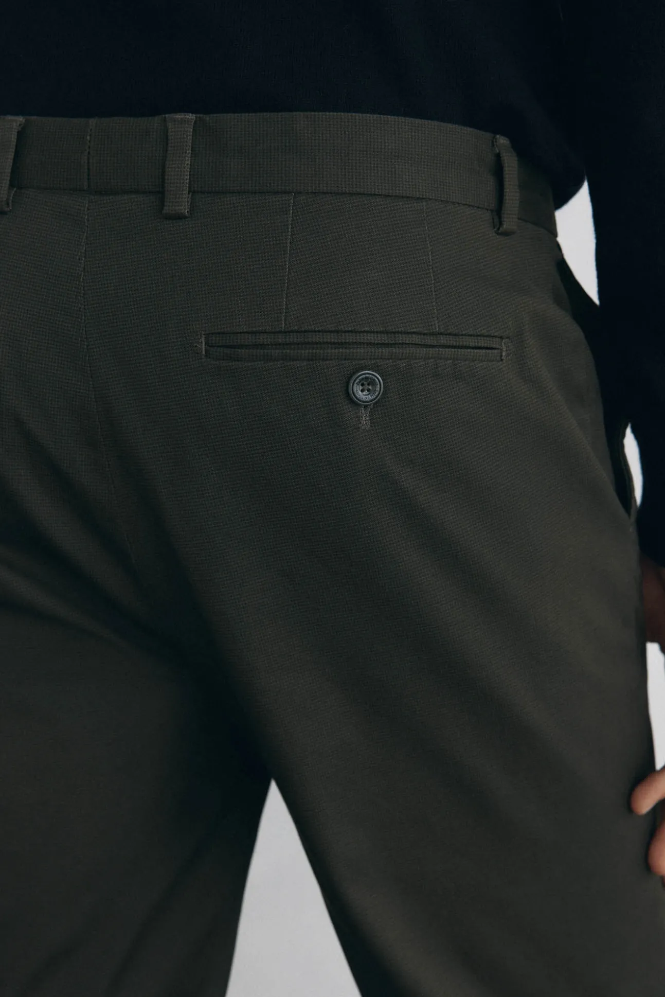 Calça calças chino com estampa slim fit