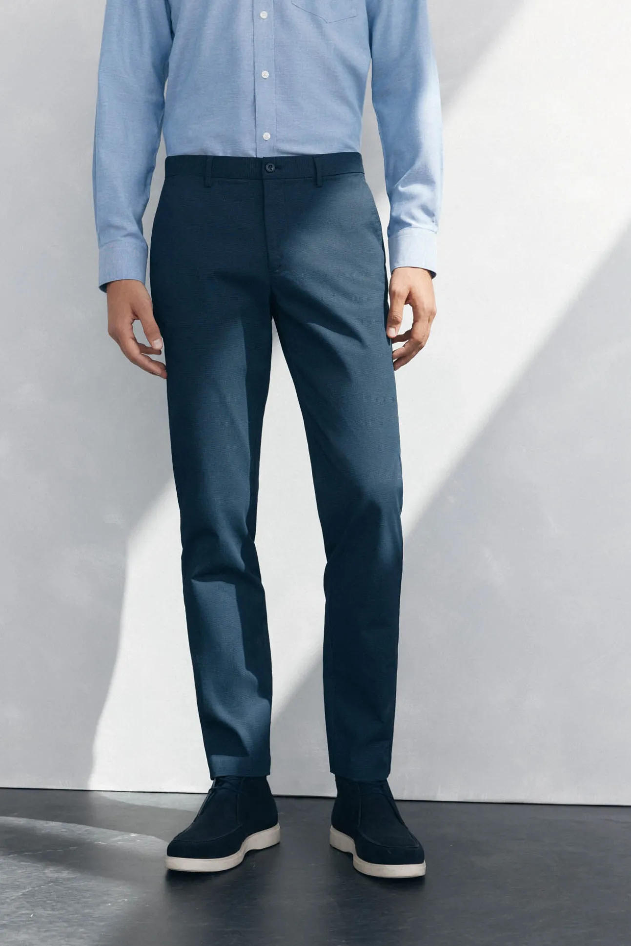 Calça calças chino com estampa slim fit