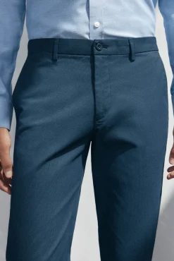 Calça calças chino com estampa slim fit