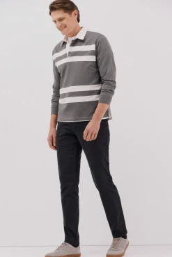 Calça calças chino com estampa slim fit