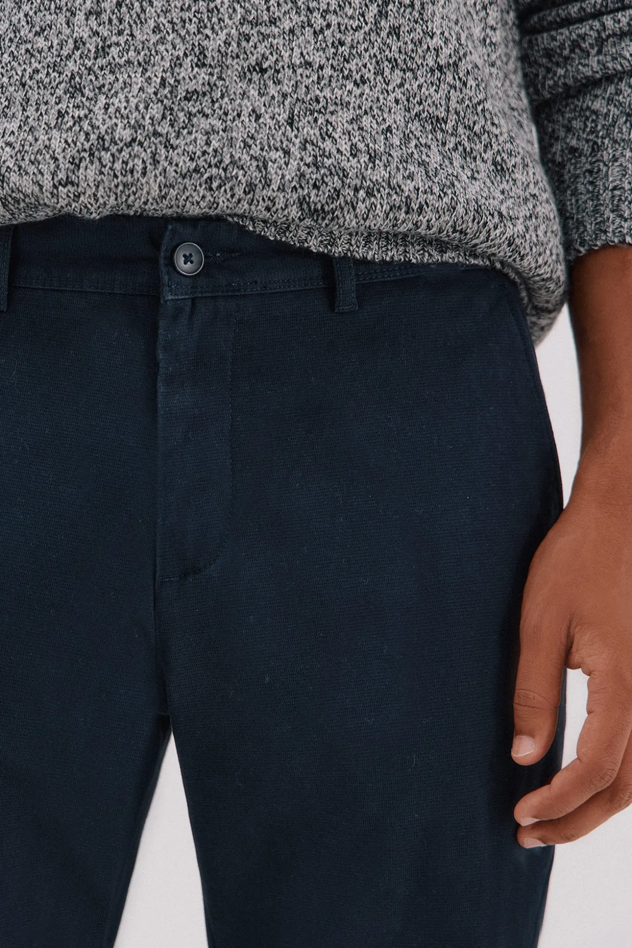 Calça calças chino com estampa slim fit