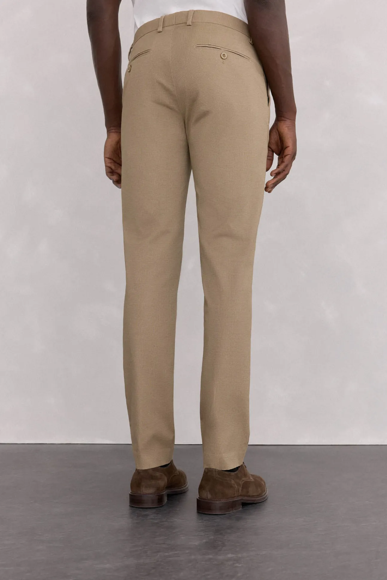 Calça calças chino com estampa slim fit