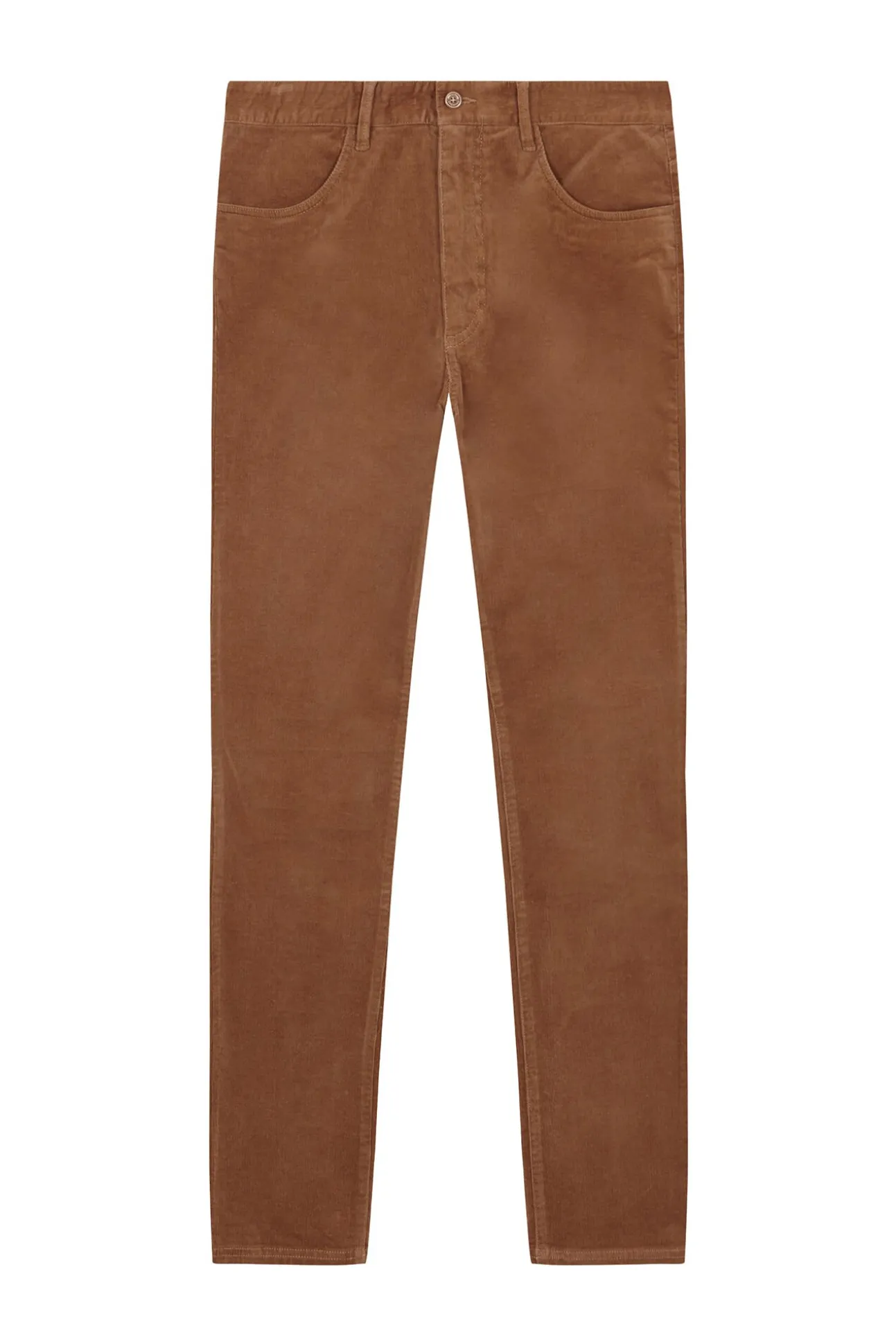 Calça calças chino de veludo veludo leve e slim fit