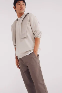 Calça calças chino slim fit com micro estampa