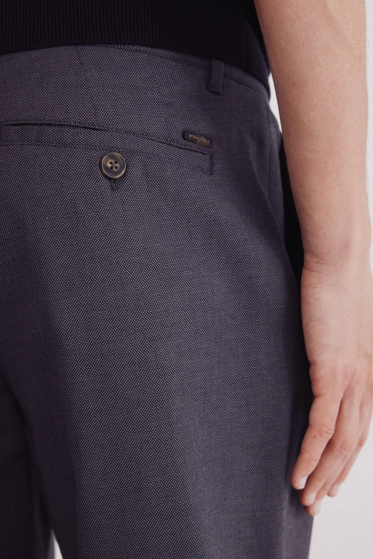 Calça calças chino slim fit confortável