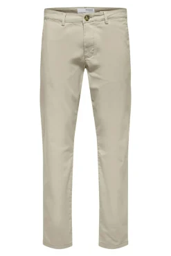 Calça calças chino slim fit feita de algodão orgânico