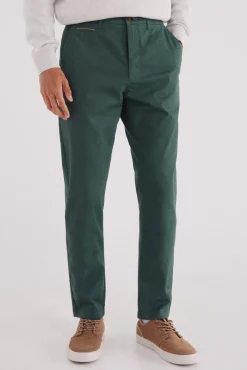 Calça calças chino slim fit com micro estampa