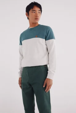 Calça calças chino slim fit com micro estampa