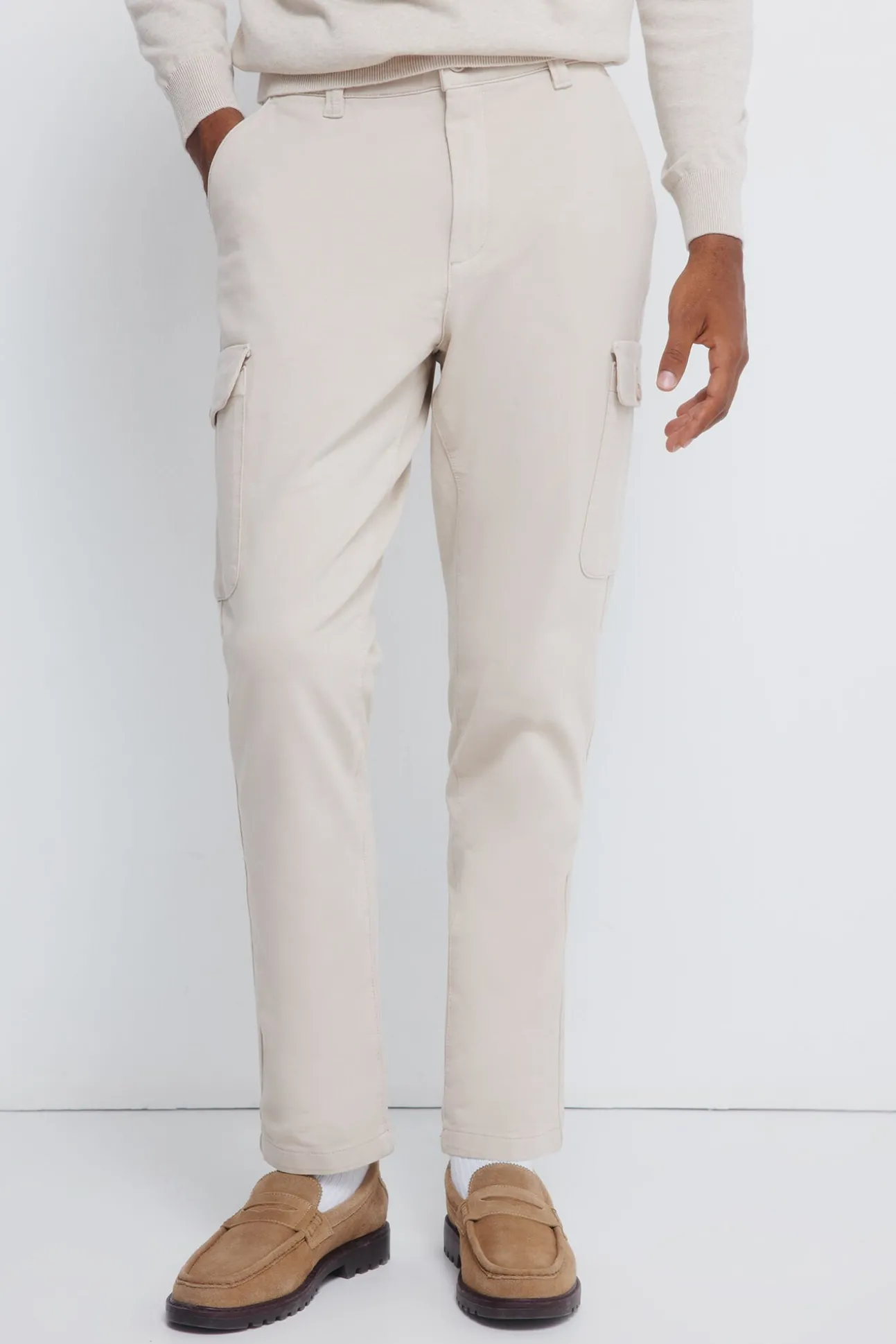 Calça cargo com ajuste confortável