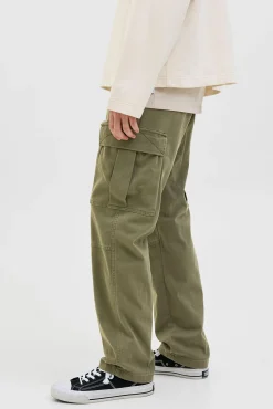 Calça cargo com ajuste relaxado