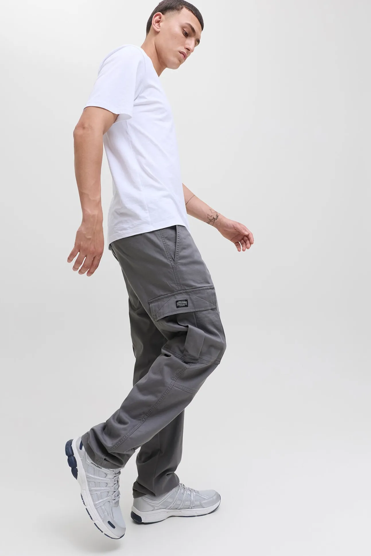 Calça cargo com ajuste relaxado