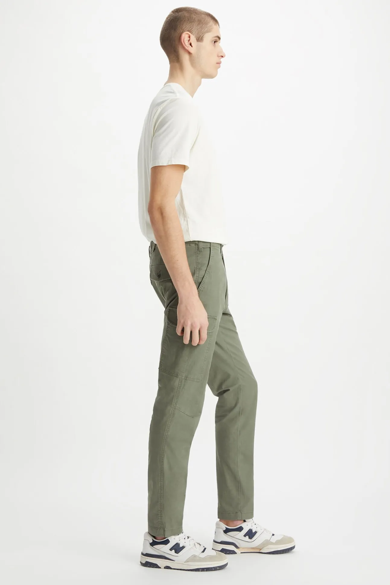 Calça cargo para homem slim cônica