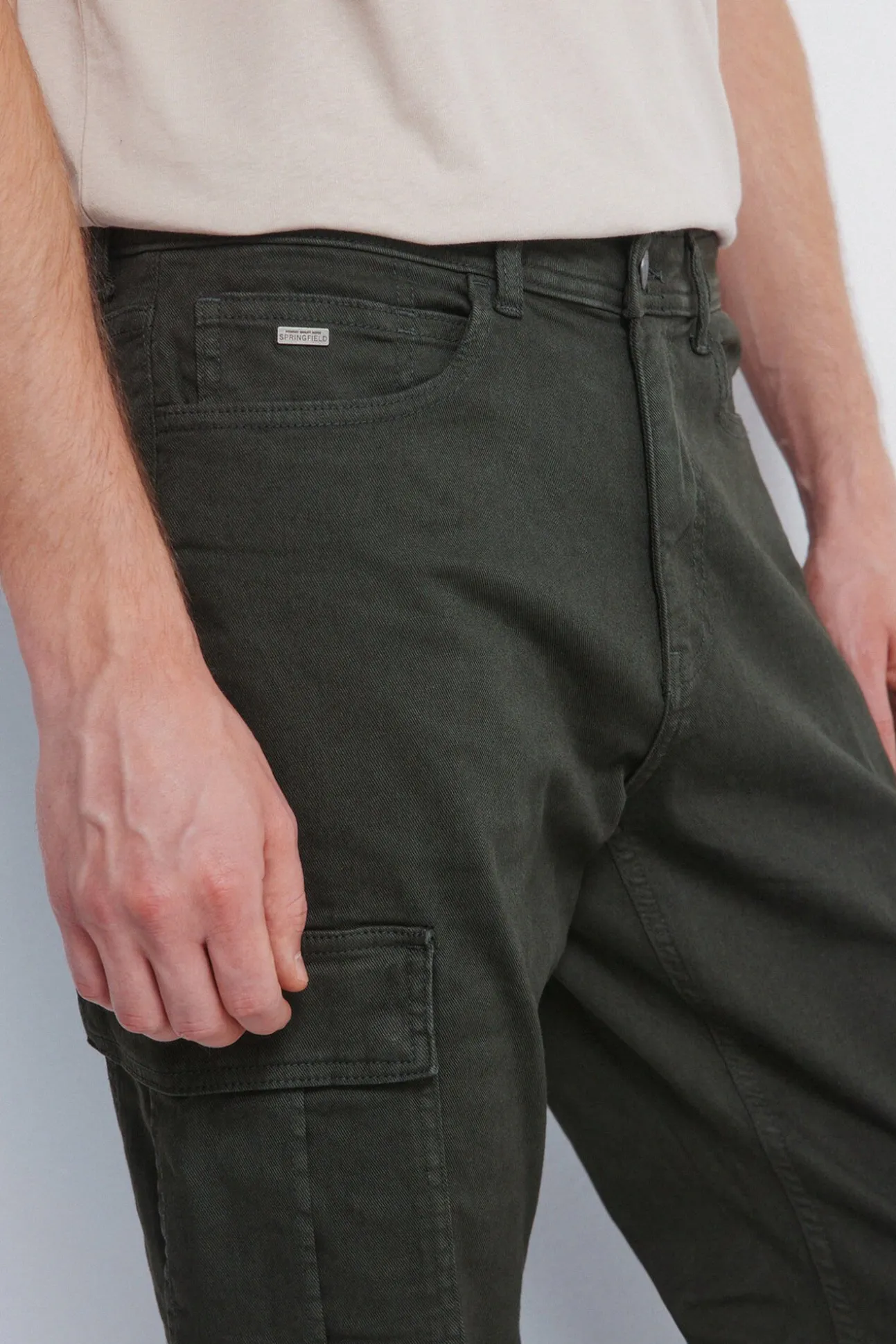 Calça cargo slim fit calça