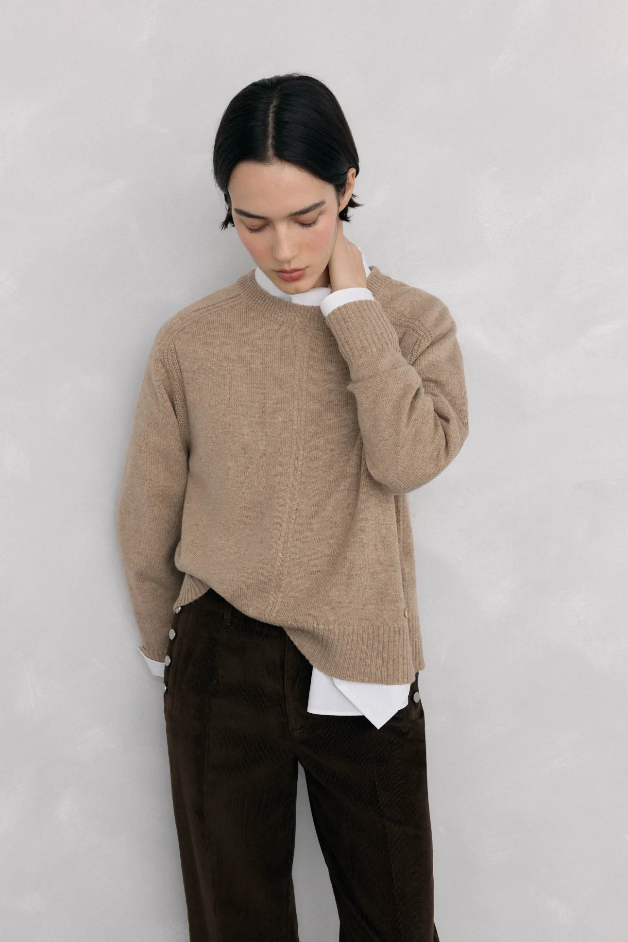 Calça clássica de veludo veludo slim