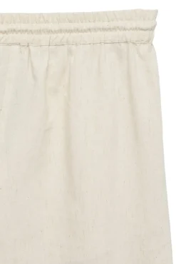 Calça comprida de linho estampado