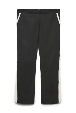 Calça de cintura elástica plus size