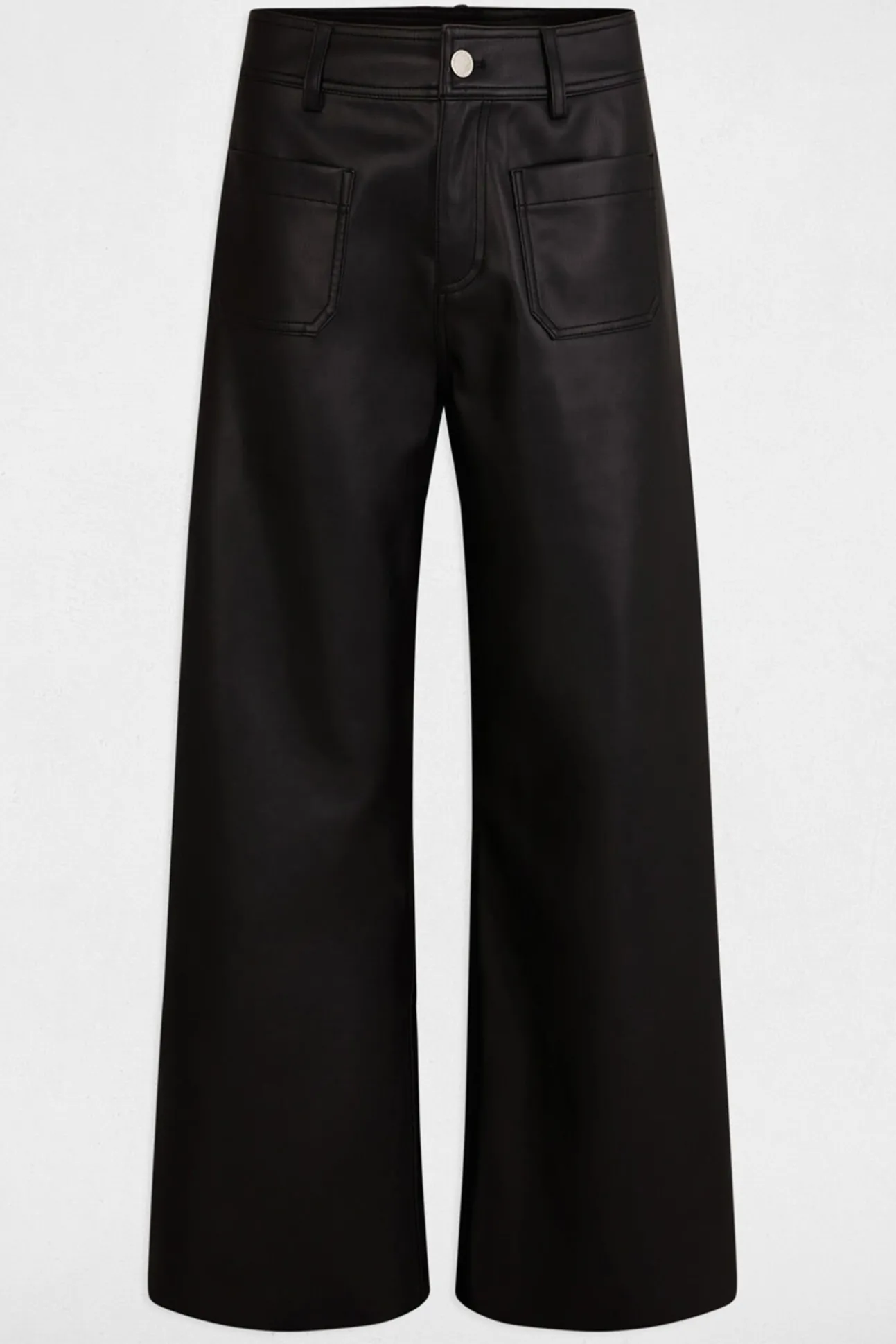 Calça de couro sintético