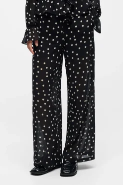 Calça de gaze estampada