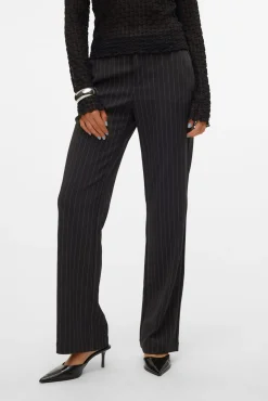 Calça de terno listradas