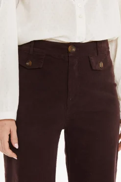 Calça de veludo cotelê