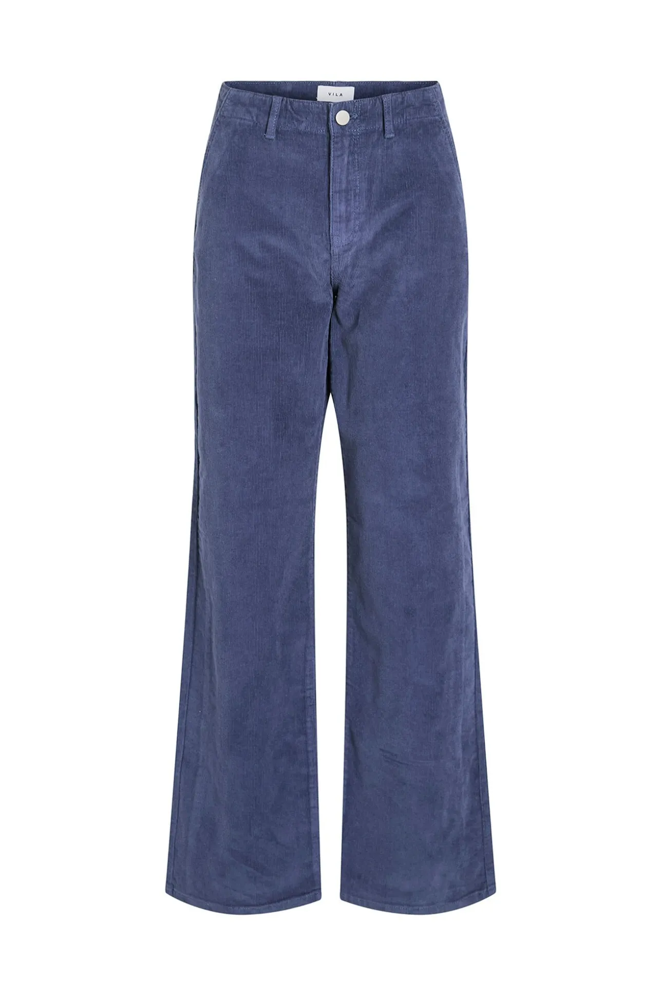 Calça de veludo cotelê de perna larga