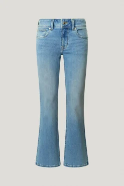 Calça denim flare de corte baixo Pimlico