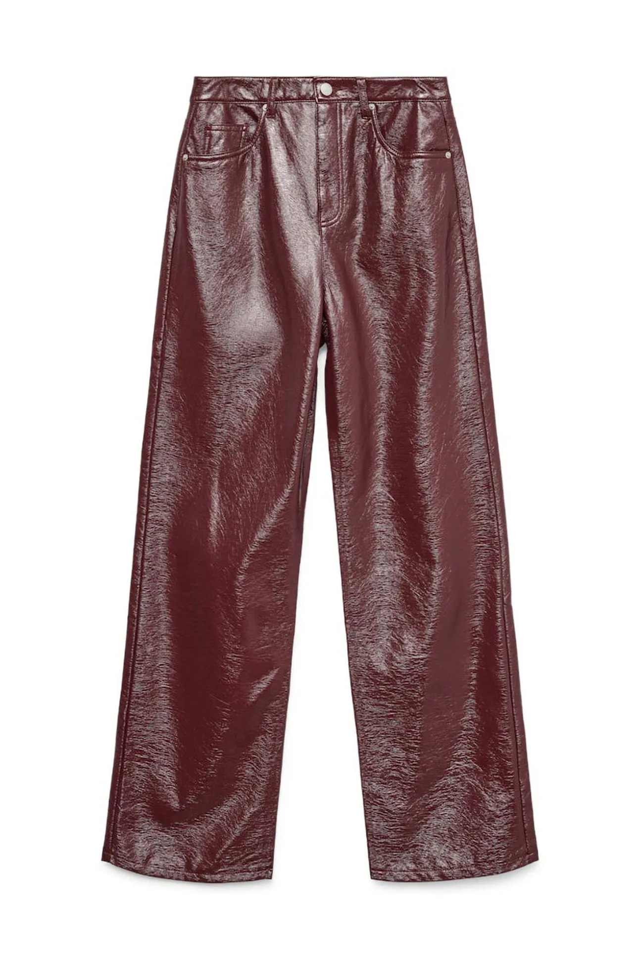 Calça enceradas brilhantes