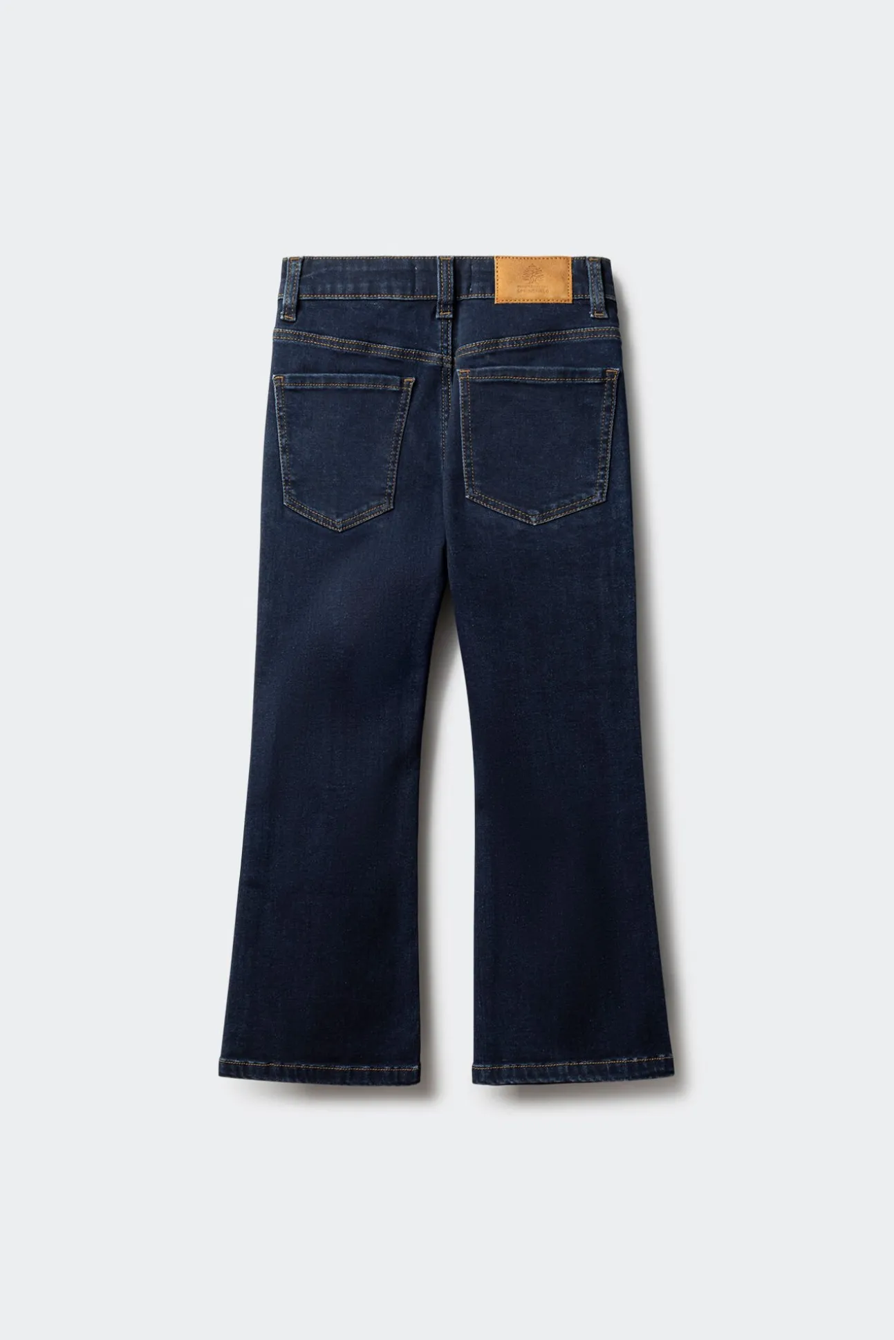 Calça flare com tachas para meninas