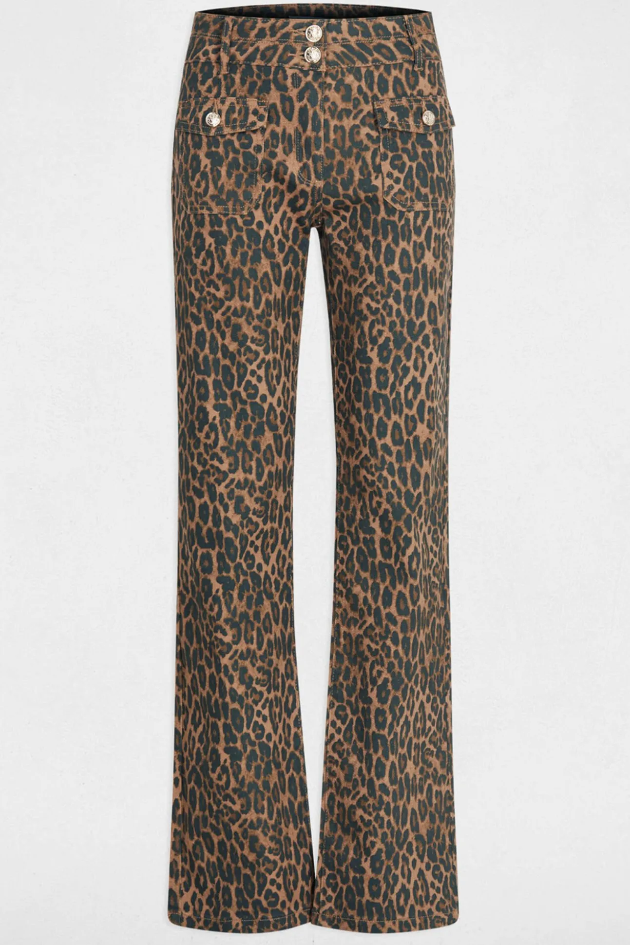 Calça jeans bootcut de cintura alta
