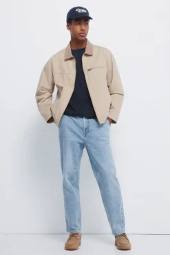 Calça jeans calças chino lavada