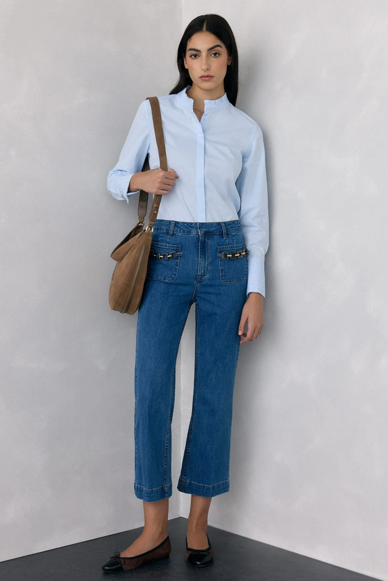 Calça jeans cropped