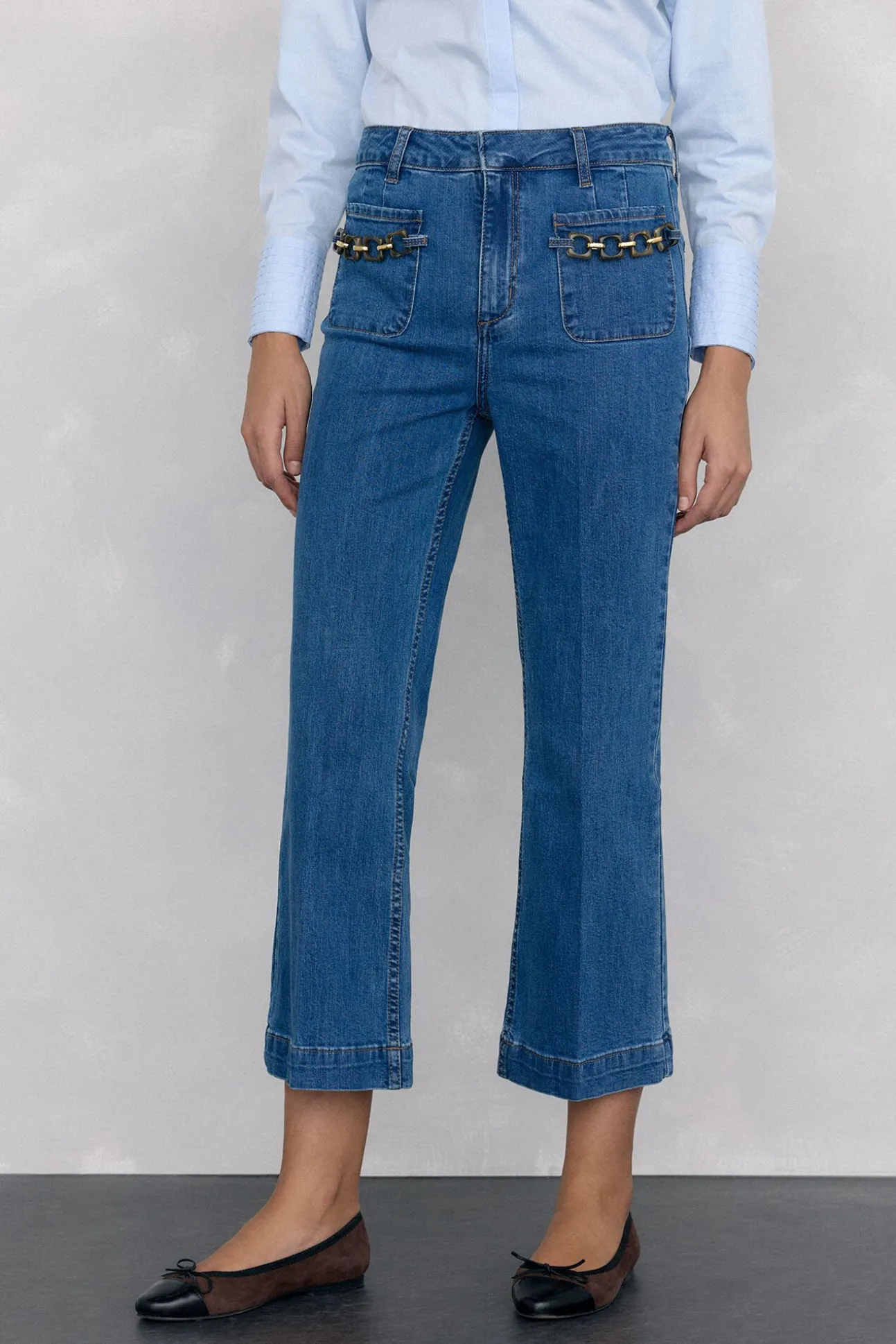 Calça jeans cropped