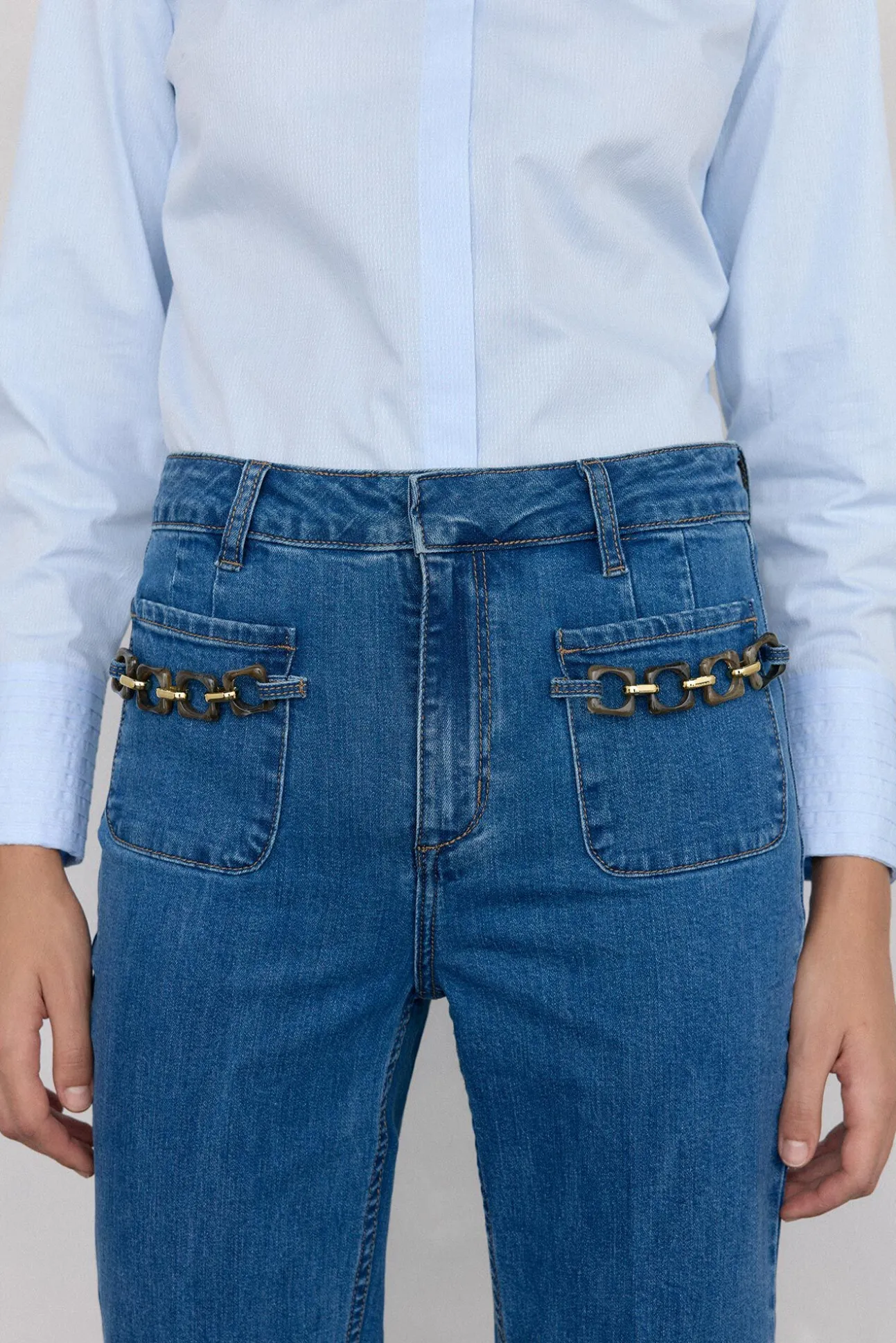 Calça jeans cropped