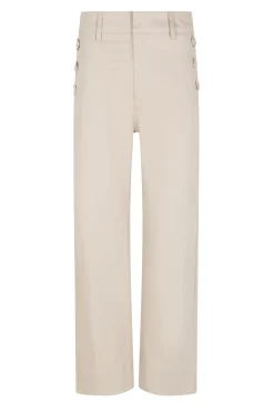 Calça jeans cropped de perna larga