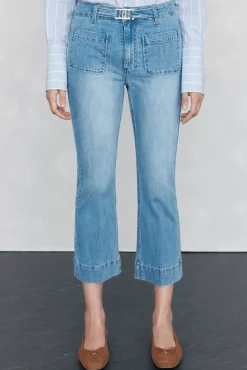 Calça jeans cropped Stovepipe